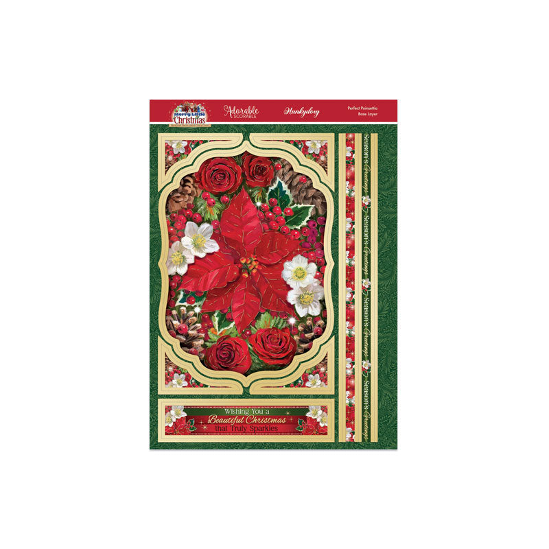 A Merry Little Christmas Deco-Large Set - Perfect Poinsettia