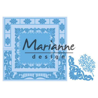 Marianne Design Creatables Matrice de découpe pliante Anja's Lacy : Carré
