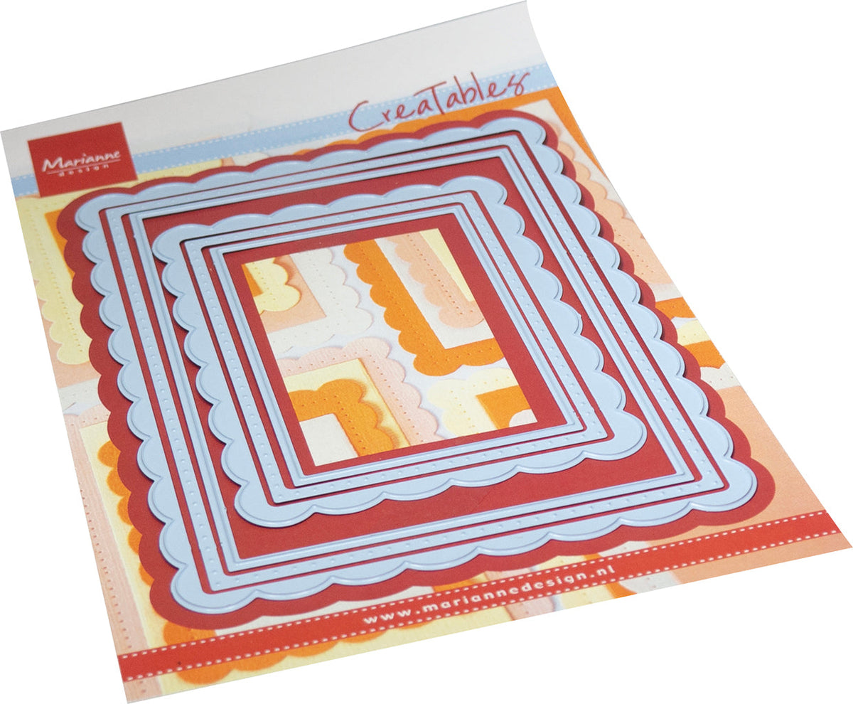 Marianne Design Matrices de découpe Creatables - Rectangles festonnés