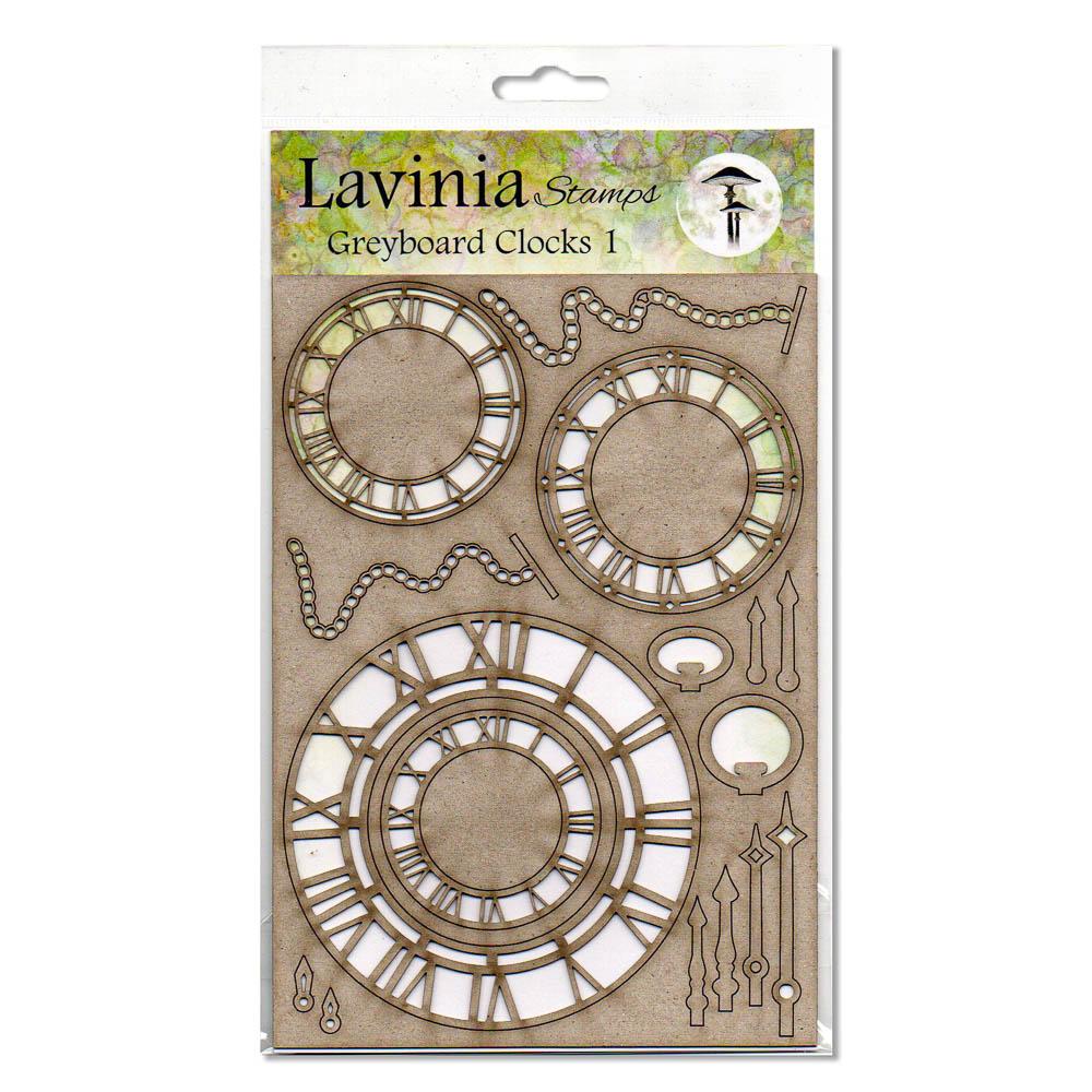 Horloges en carton gris 1