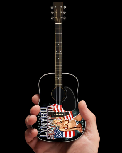 Mini-guitare acoustique hommage aux USA Lynyrd Skynyrd