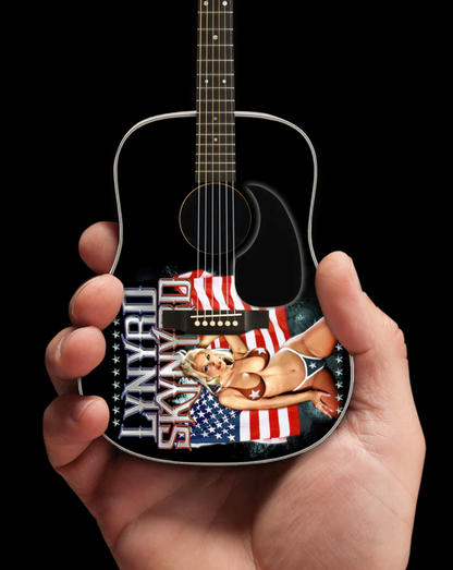 Mini-guitare acoustique hommage aux USA Lynyrd Skynyrd