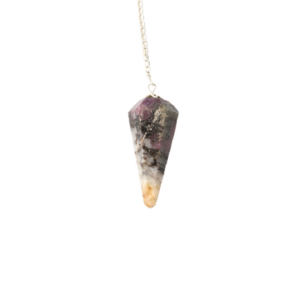 Lepidolite Pendulum 6 Facet & Bead - 3 Pack