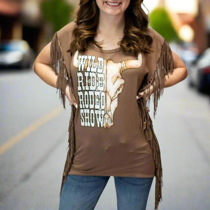 T-shirt « Wild Ride Rodeo » pour femme Liberty Wear