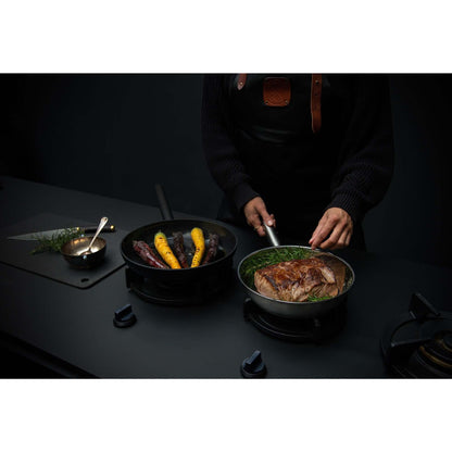 COMBEKK - Poêle à frire en aluminium céramique 32 cm noire