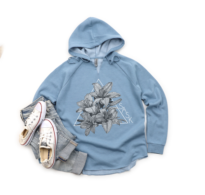 Kangourou de qualité supérieure noir et blanc Lily Triangle pour femmes | Vêtements Saskatchewan
