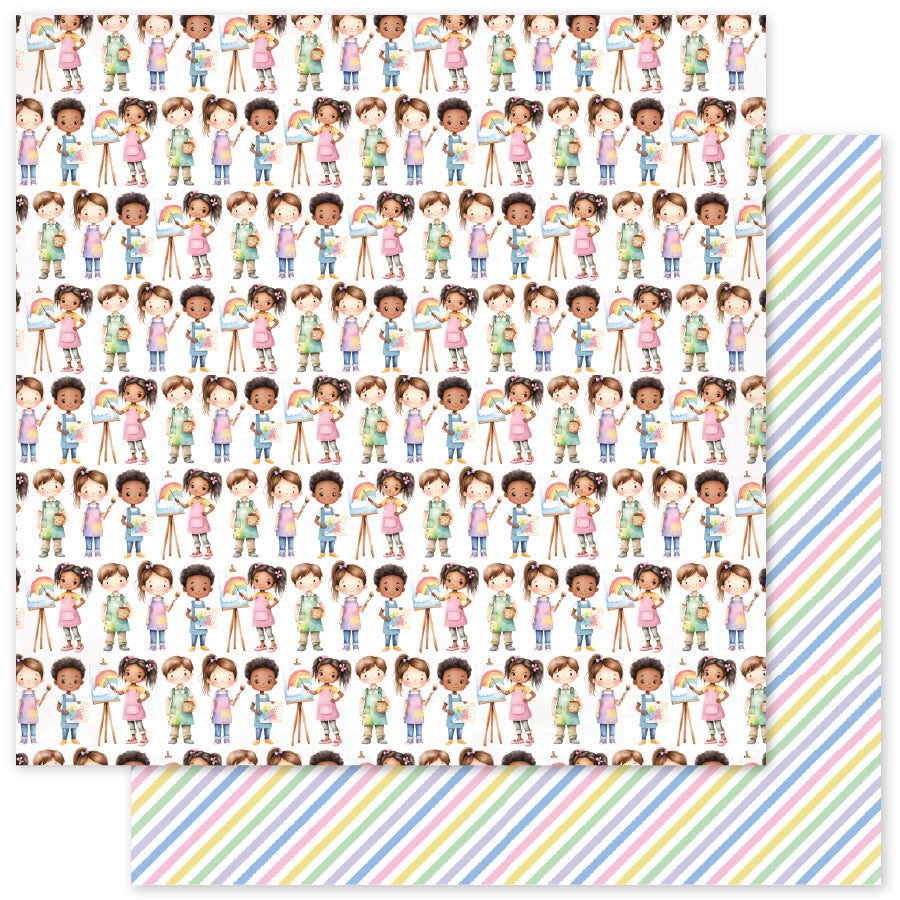 Collection de papiers Little Artists Motifs 30x30 35029