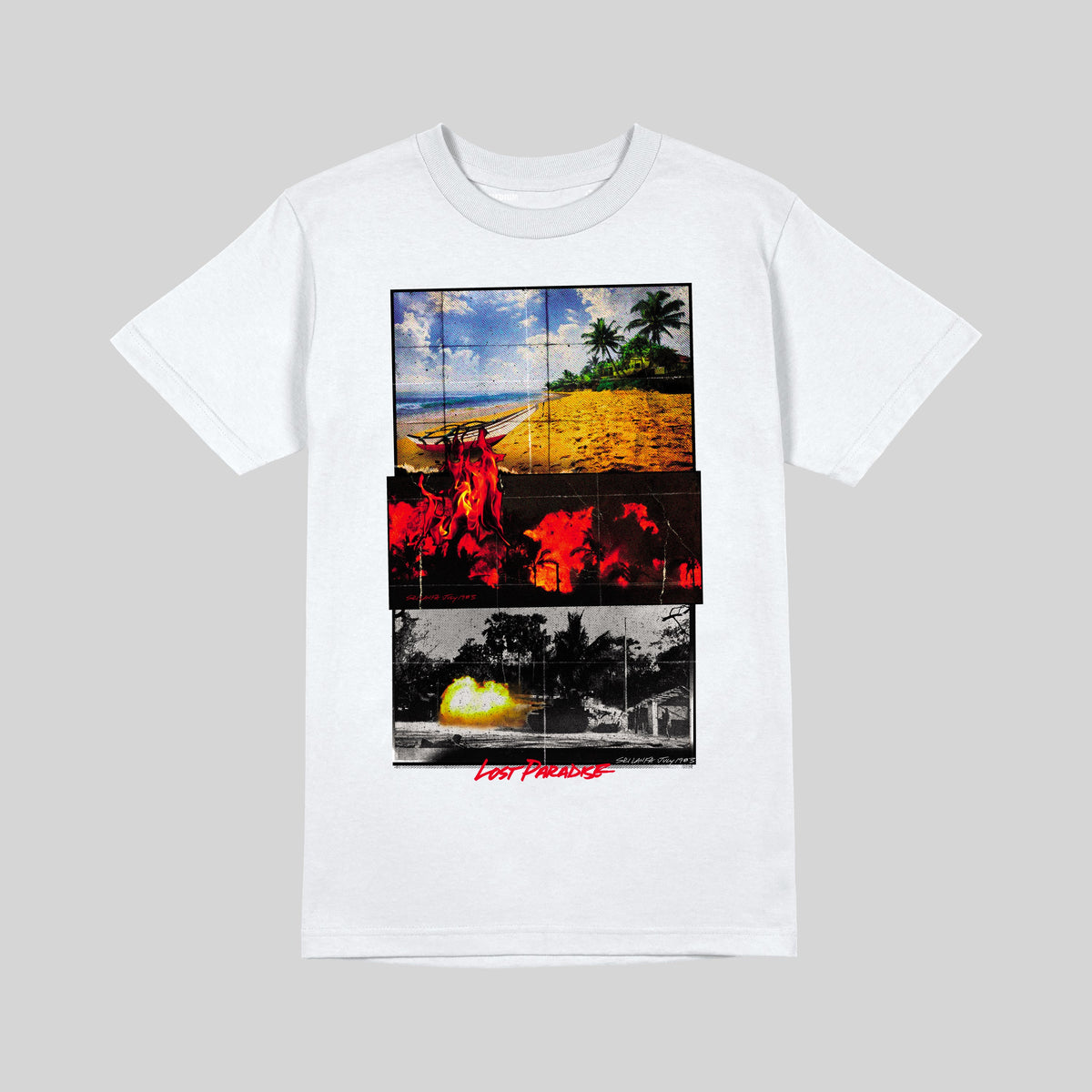 T-shirt Lost Paradise 2 - Blanc