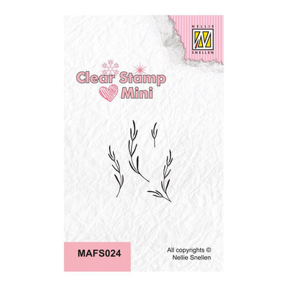 Tampon transparent mini - Branche de saule