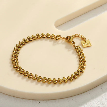 MAGDA Bracelet fantaisie à motif feuillage