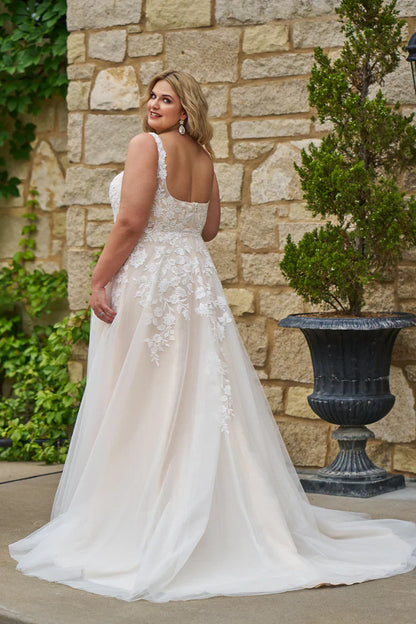 Robe de mariée coupe trapèze