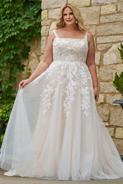 Robe de mariée coupe trapèze