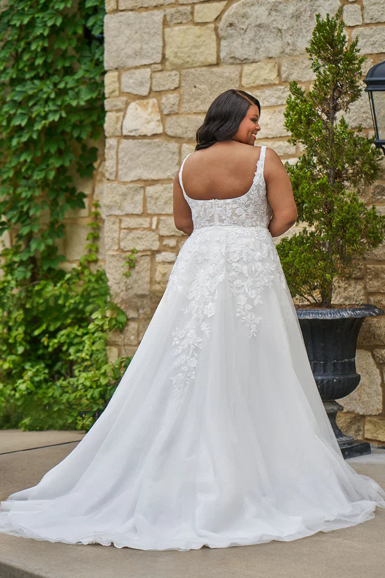 Robe de mariée coupe trapèze