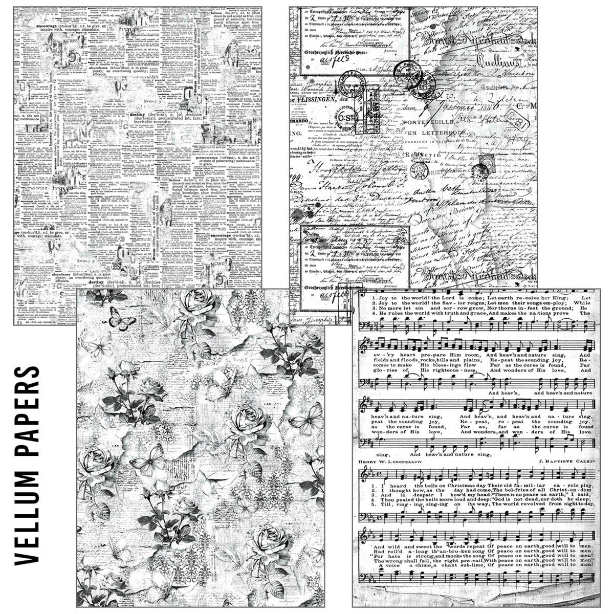 Craftmix Carnet de papiers A5 "Souvenirs Significatifs" - 8 feuilles (assortiment papier de soie et vélin)