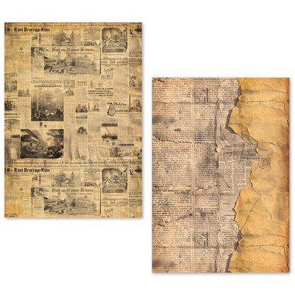 A5 Tissue Paper Set – 24 Sheets Newspapers
