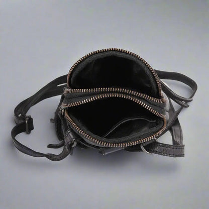 Sac bandoulière MET en cuir petit modèle