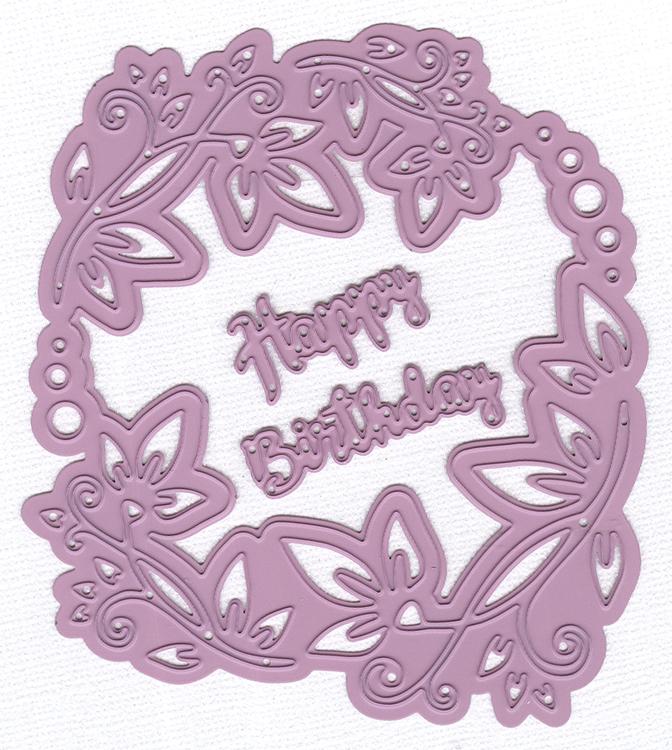 Matrice de découpe multi-cadres Nellies Choice - Joyeux Anniversaire