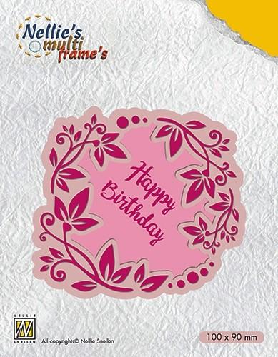 Matrice de découpe multi-cadres Nellies Choice - Joyeux Anniversaire