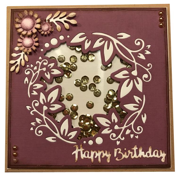 Matrice de découpe multi-cadres Nellies Choice - Joyeux Anniversaire