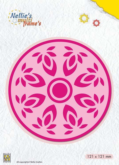 Nellie's Choice - Dies Cadres Multiples Fleur Kaléidoscope-Cercle