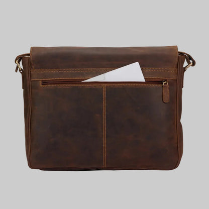 Sacoche pour ordinateur portable en cuir Greenwood