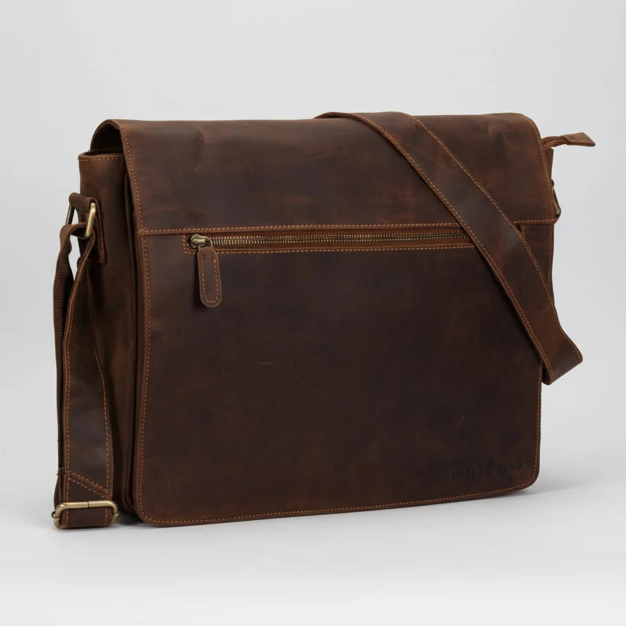Sacoche pour ordinateur portable en cuir Greenwood