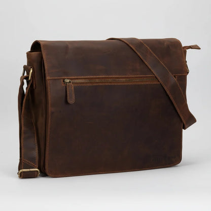 Sacoche pour ordinateur portable en cuir Greenwood