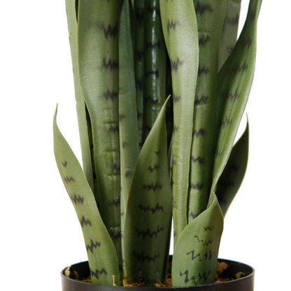 Plante en pot artificielle Milo Sansevieria vert foncé (plusieurs tailles)