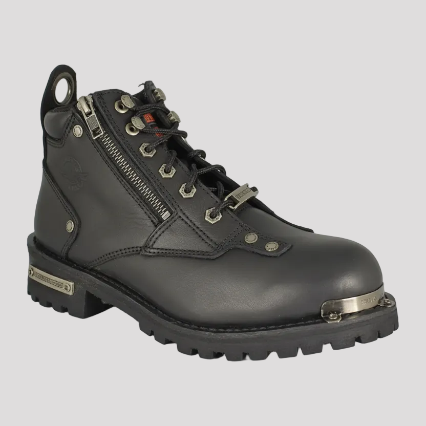 Bottes de moto double zip 6" pour femme Milwaukee Leather