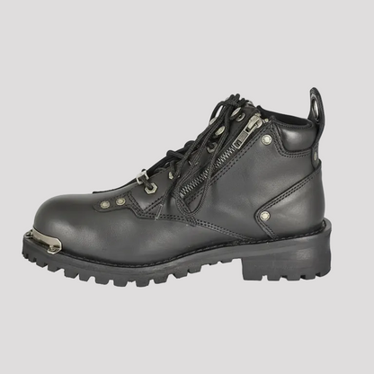 Bottes de moto double zip 6" pour femme Milwaukee Leather
