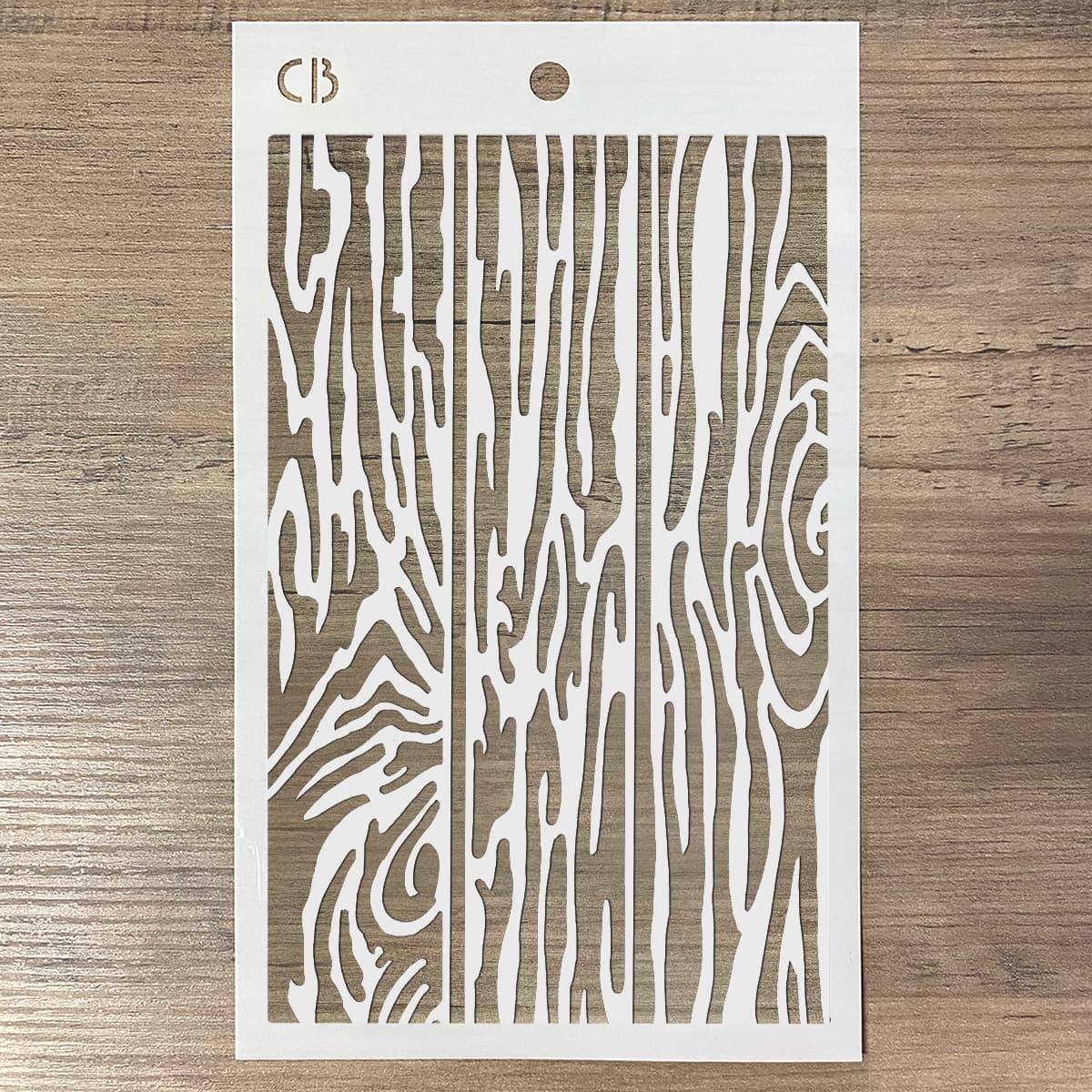 Pochoir texturé 12,7 cm x 20,3 cm Parquet