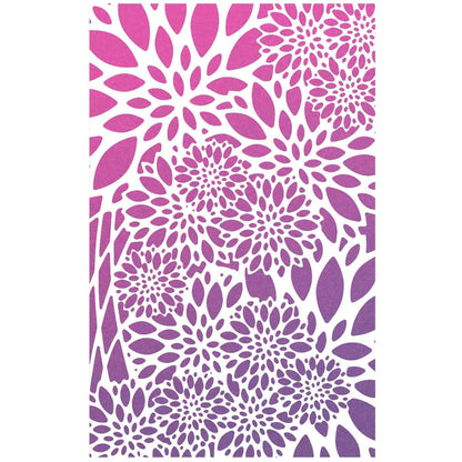 Ciao Bella Pochoir de texture 12,7 cm x 20,3 cm Poinsettia