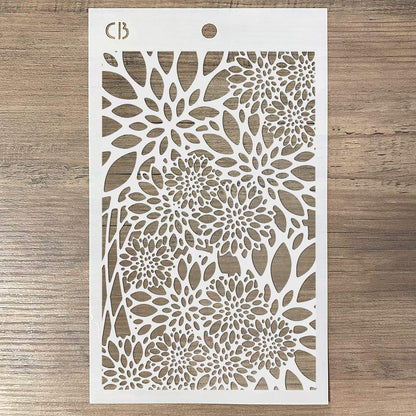 Ciao Bella Pochoir de texture 12,7 cm x 20,3 cm Poinsettia