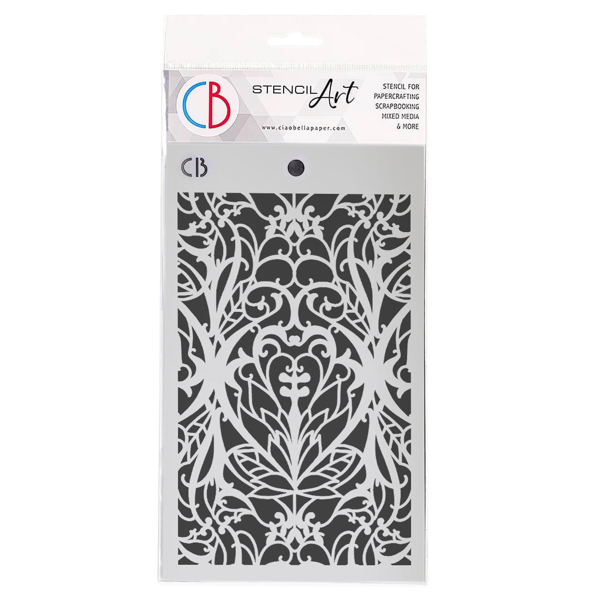 Ciao Bella Pochoir de texture 12,7x20,3cm Jardin secret