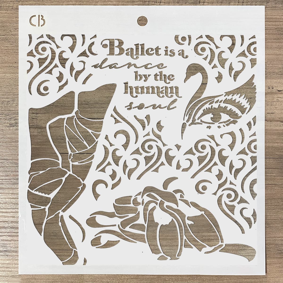 Ciao Bella Texture Stencil 8x8 La danse de l'âme humaine