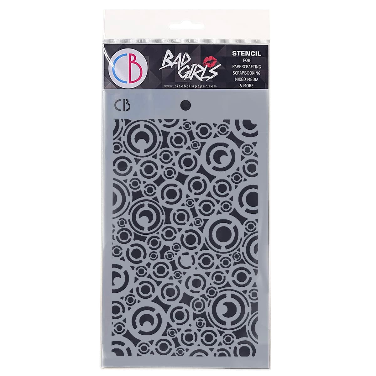 Pochoir de texture 5"x8" Rondelles