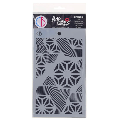 Pochoir de texture Ciao Bella 13x20cm Hexagone