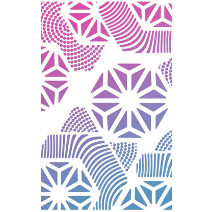 Pochoir de texture Ciao Bella 13x20cm Hexagone