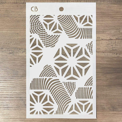 Pochoir de texture Ciao Bella 13x20cm Hexagone
