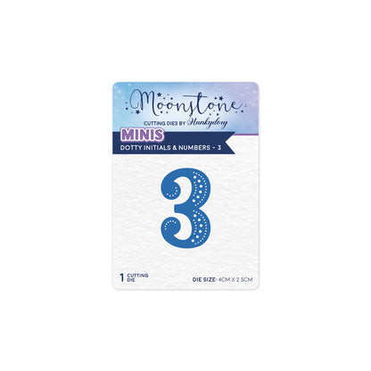 Matrice de découpe Pierre de Lune - Initiales et Chiffres élégants - 3
