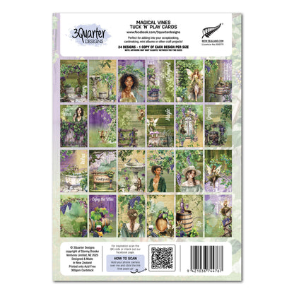 3Quarter Designs Vignes Enchantées - Cartes Tuck N Play