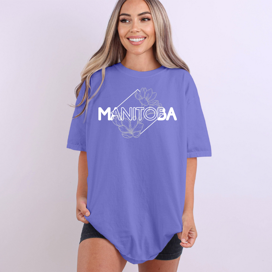 T-shirt unisexe Manitoba Diamond Line Art | Vêtements du Manitoba