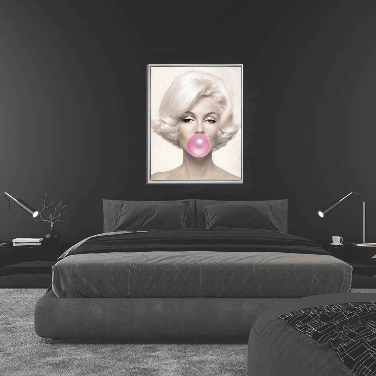 Marilyn in pink-Wall art decor