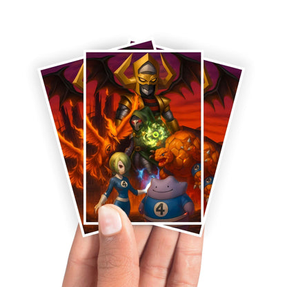 4 pochettes de cartes Pokémon Les Quatre Fantastiques