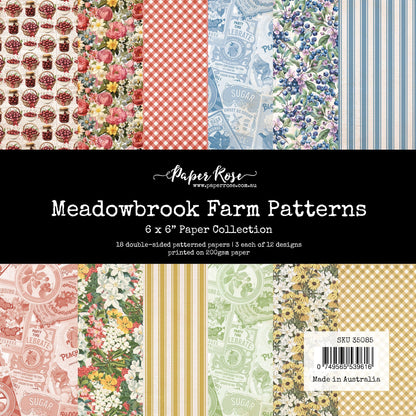 Collection de Papiers Meadowbrook Farm Patterns 6x6 35085