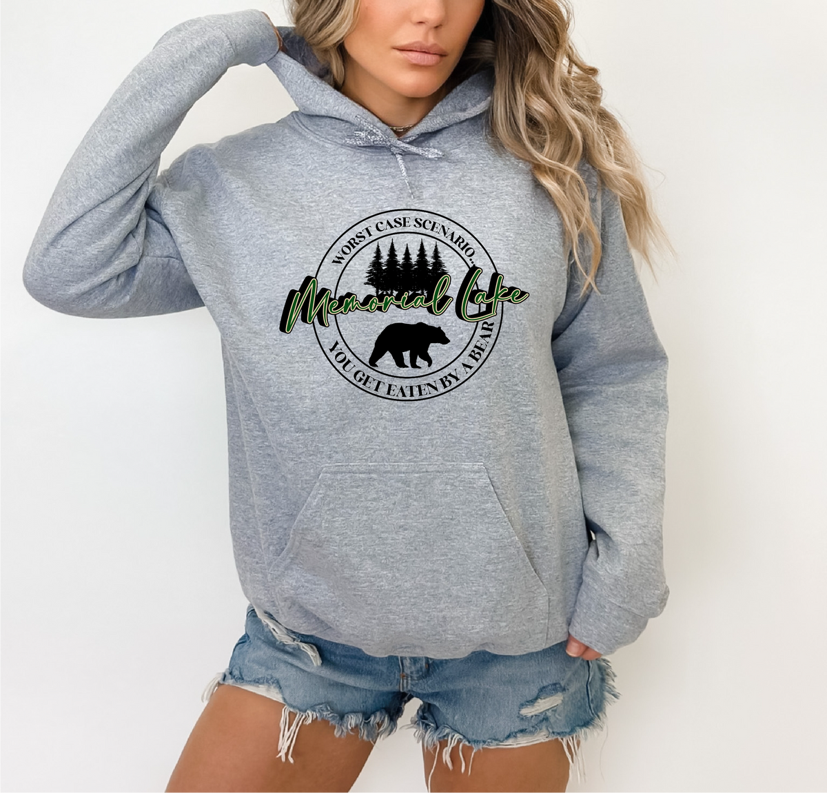 Worst Case Scenario Personalized Lake Hoodie