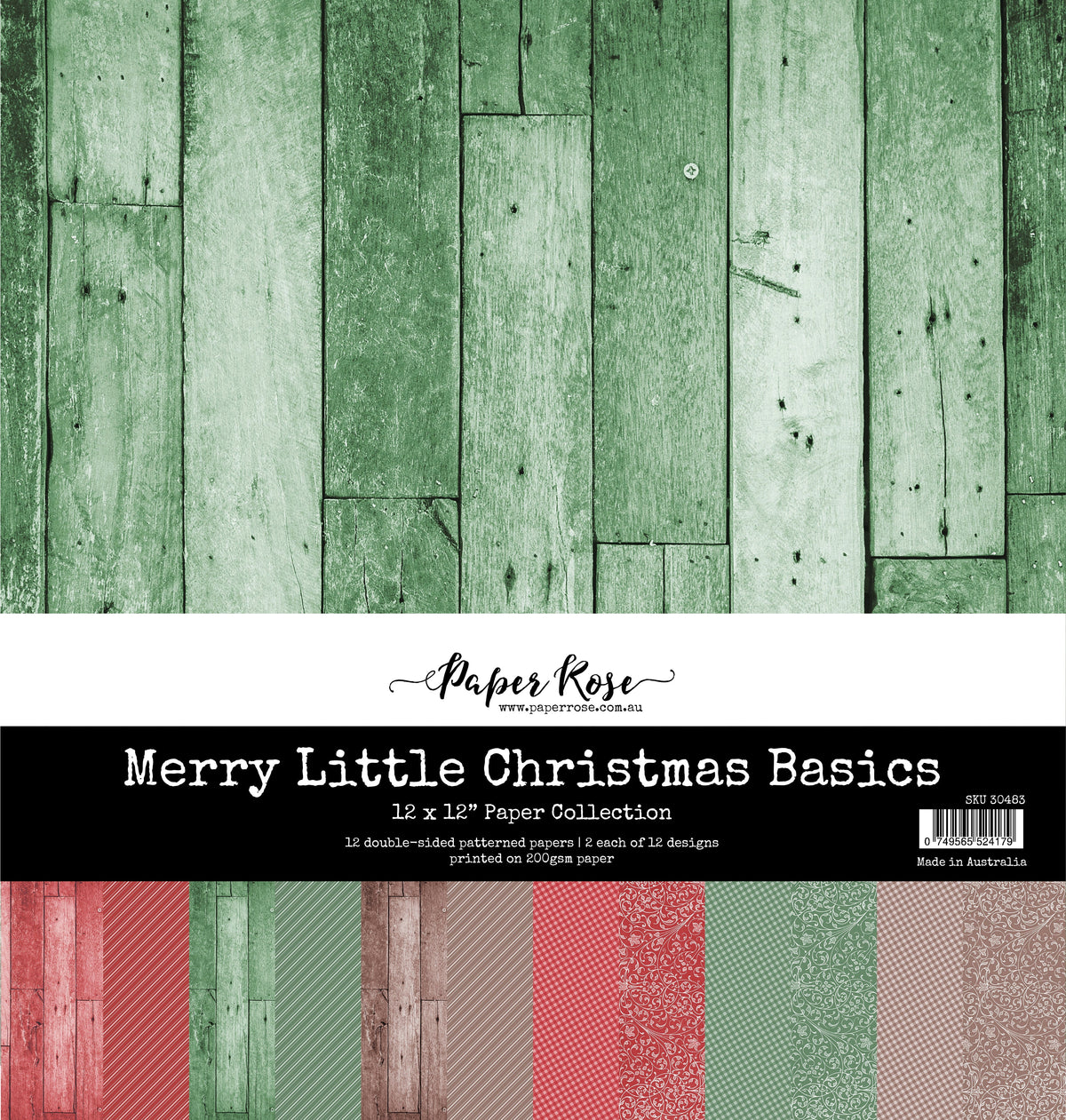 Collection de papiers 30x30 cm Merry Little Christmas Basics 30483