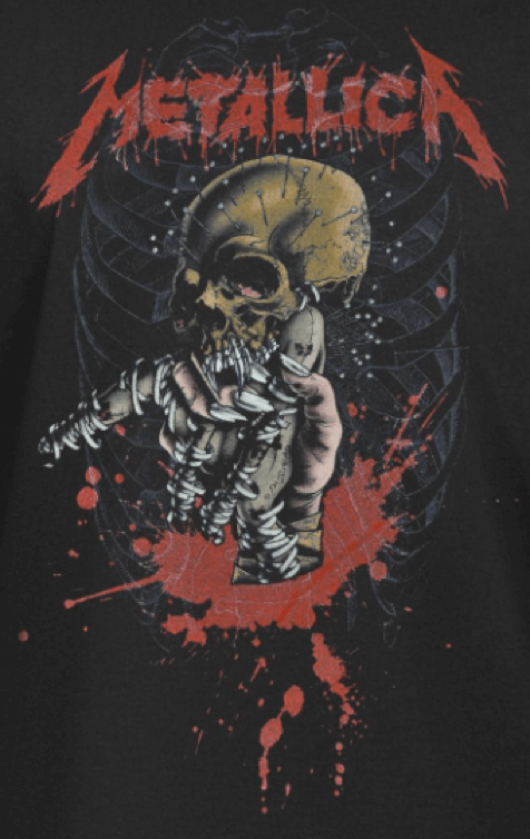 Metallica - T-shirt noir Alien Birth