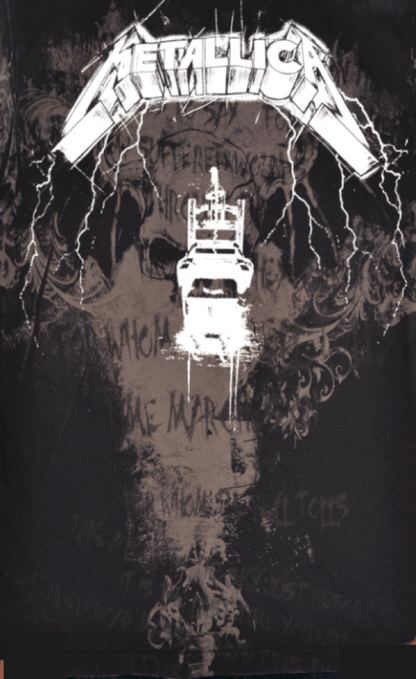 Metallica - T-shirt noir "Ride The Lightning Chair"