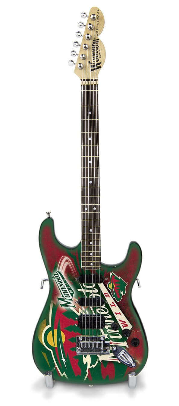 Mini-guitare de collection 10 po Minnesota Wild